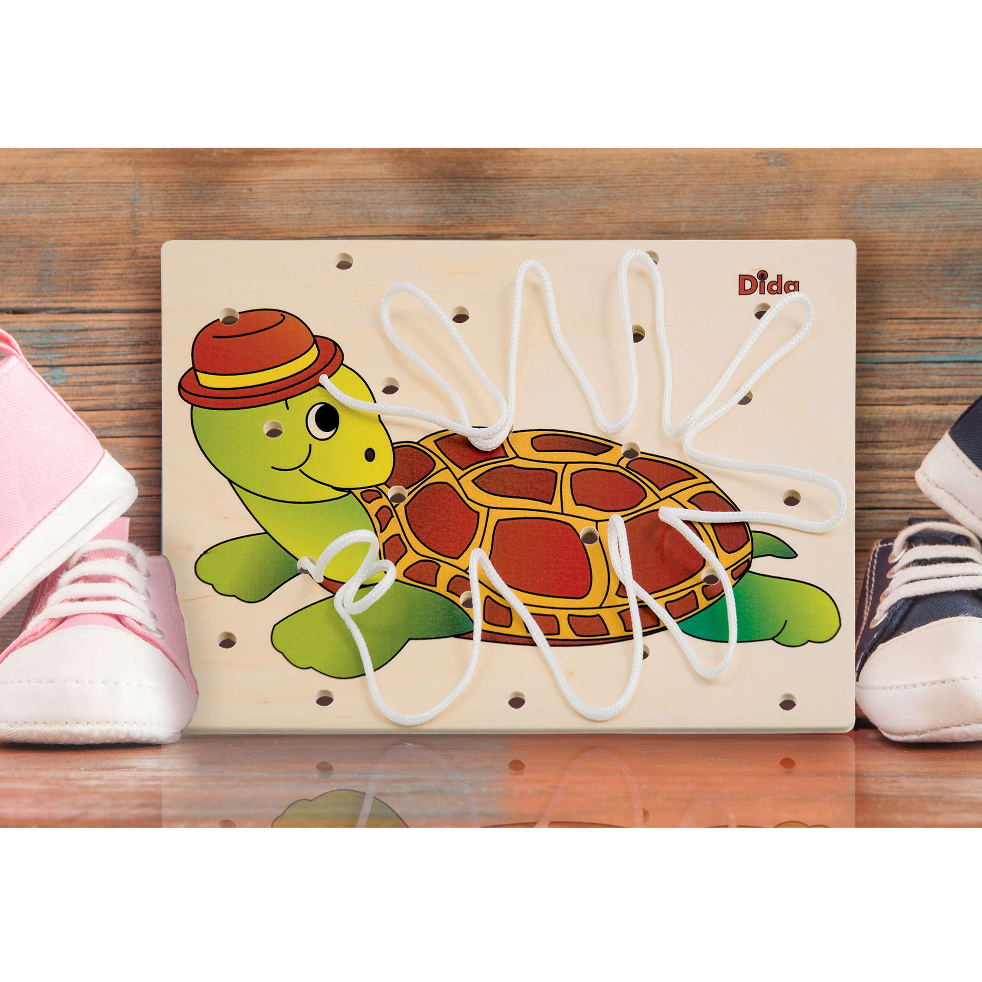 Allacciatura tartaruga-gioco didattico di coordinazione concentrazione-Dida Allacciatura tartaruga-gioco didattico di coordinazione concentrazione-Dida