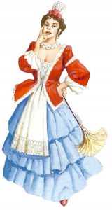 Colombina mascherina italiana