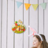 Orologio cameretta - Coniglio - decorazioni legno parete bambini - Dida