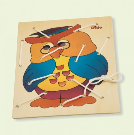 Giocattolo Educativo In Legno Per Allacciatura Scarpe - Gioco Per Imparare A Legare I Lacci, Colored Lacing Shoe Per Bambini, Coordinazione Mano-Occhio