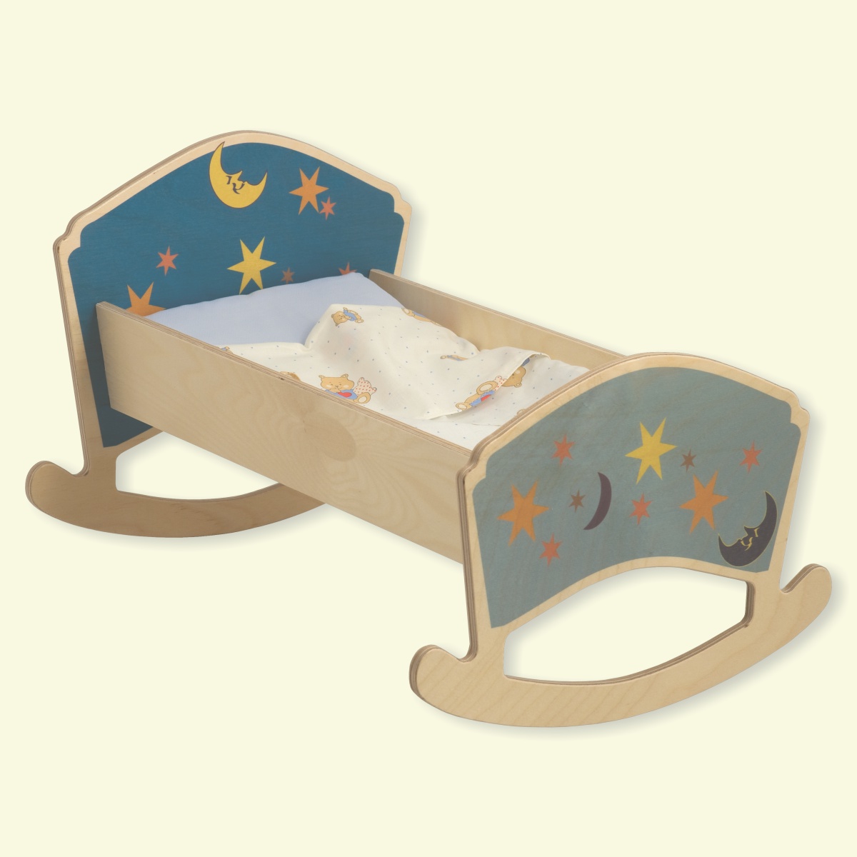 Supporto A Dondolo Per Culla In Vimini - Base In Pino Massello, Regolabile E Sicuro Per Neonati - Foto 6