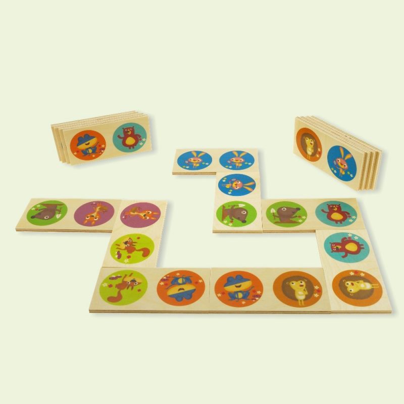 Bigjigs Toys Domino Animali Bosco Legno - 28 Pezzi Educativo Bambini 2+ Anni - Foto 10