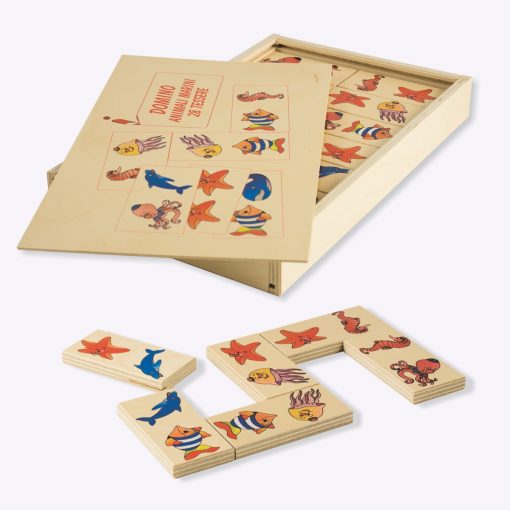 Domino animali marini gioco da tavolo per grandi e piccini-28 tessere -Dida