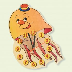 Orologio Da Parete Bambini Dida - Legno Di Betulla Con Animali, Made In Italy - Foto 10