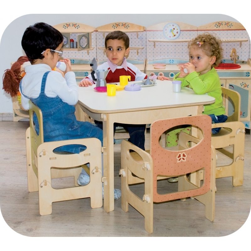 Tavolino per bambini arreda la cameretta, adatto ad asili ...