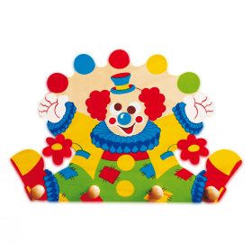 Appendiabiti legno per bambini – Clown - Arredare la cameretta - Dida