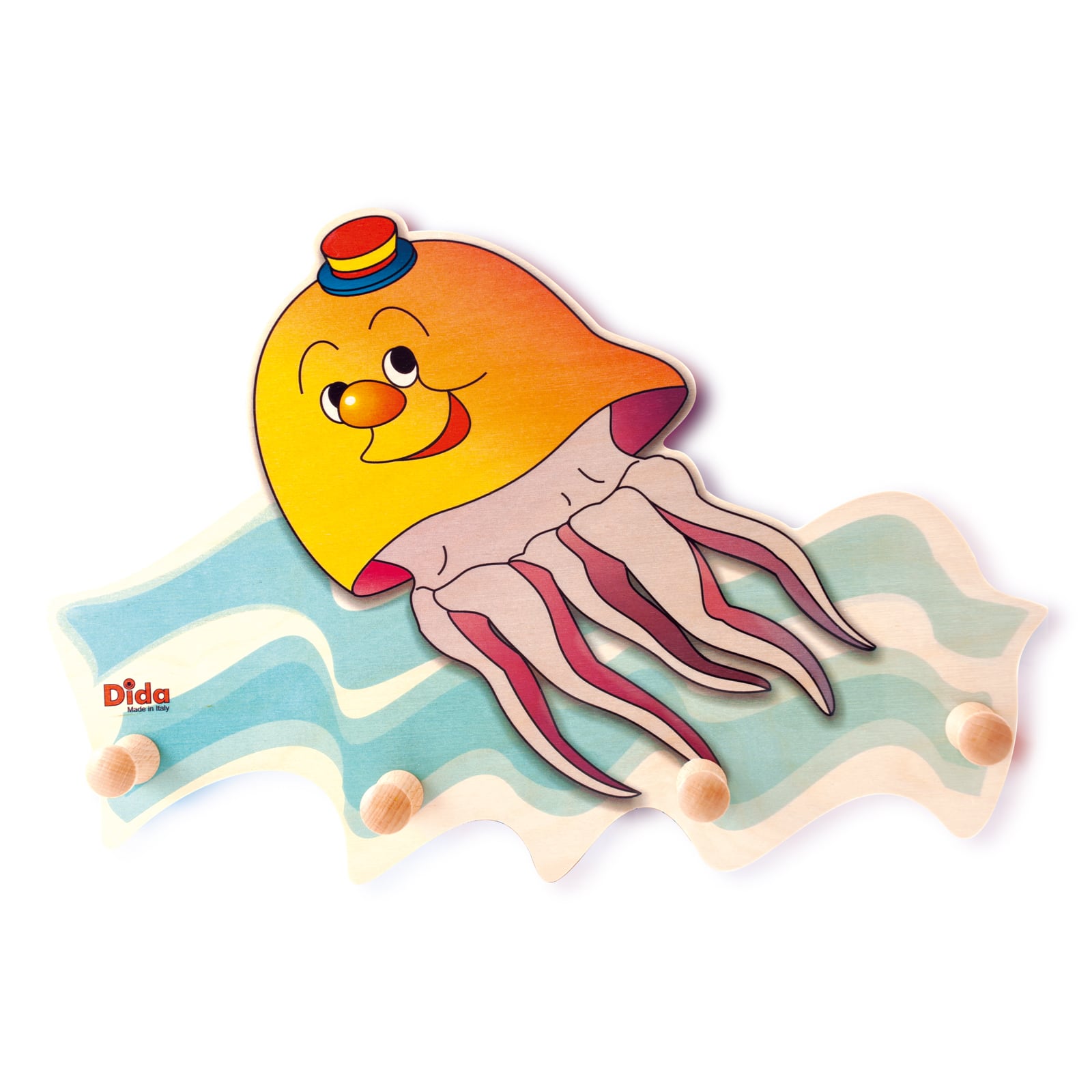 Appendiabiti per bambini cameretta - Una medusa colora e arreda - Dida Appendiabiti per bambini cameretta - Una medusa colora e arreda - Dida