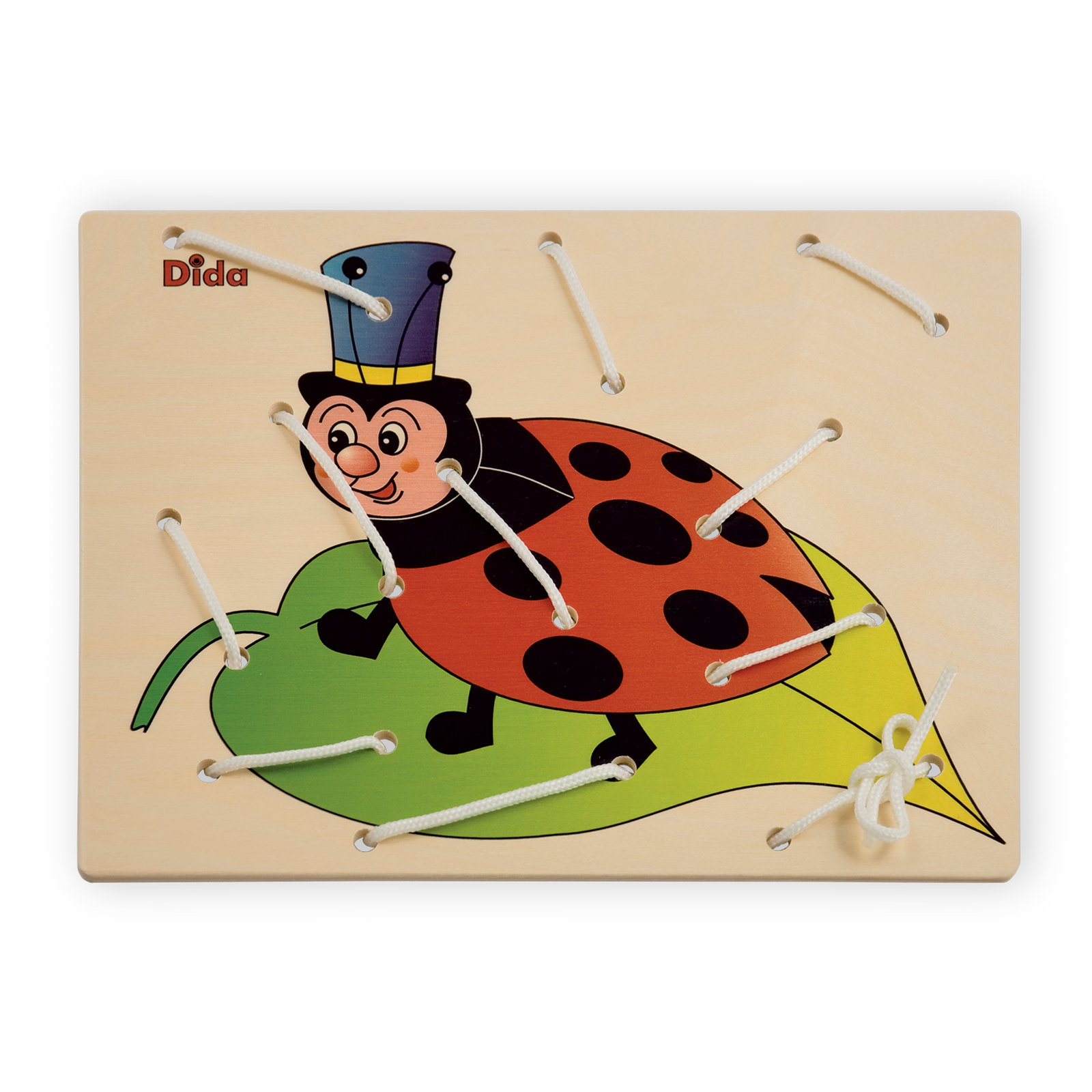 Allacciatura Coccinella - giochi e materiali montessoriani-motricità fine-Dida Allacciatura Coccinella - giochi e materiali montessoriani-motricità fine-Dida