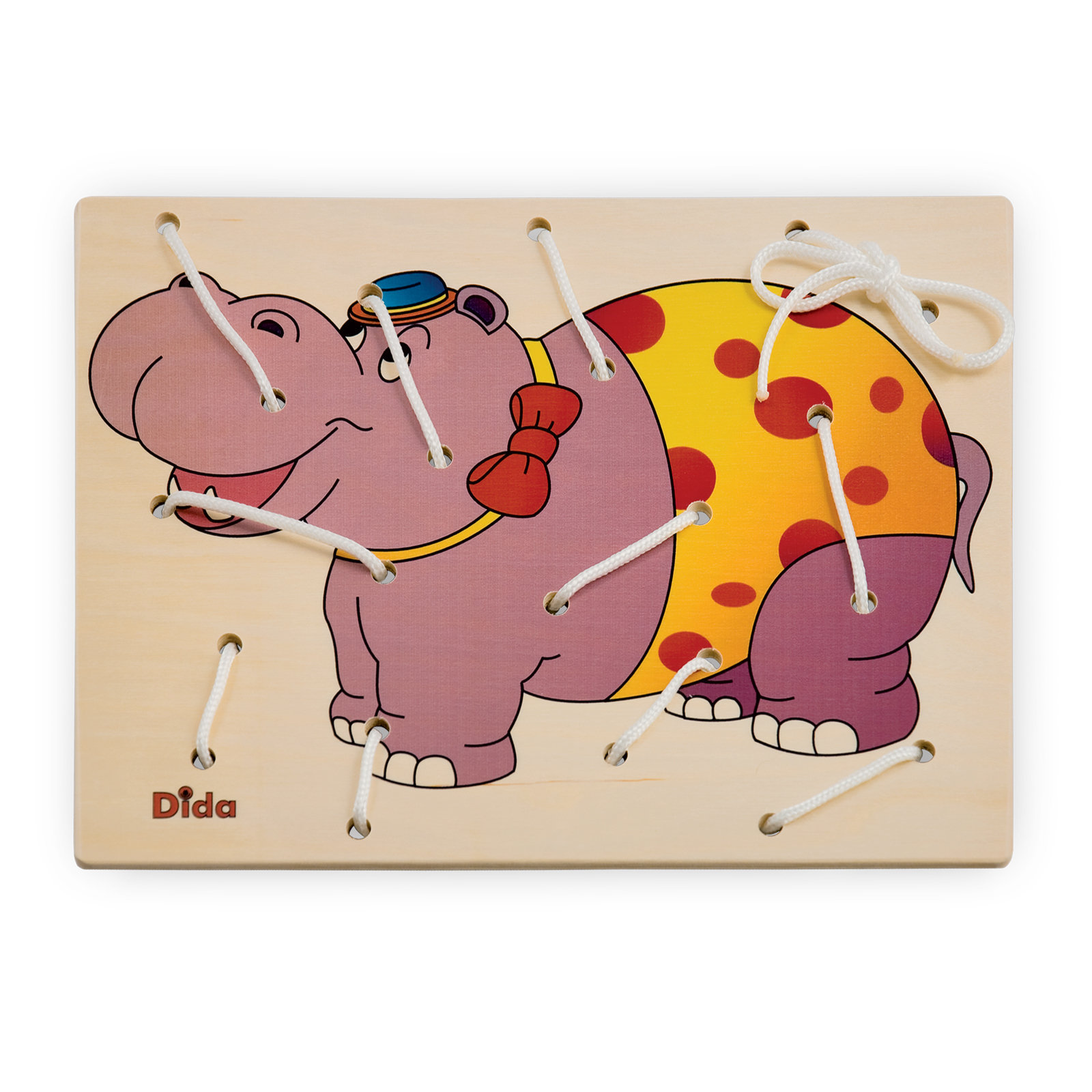 Allacciatura Ippopotamo - gioco dei lacci - motricità fine - Montessori - Dida Allacciatura Ippopotamo - gioco dei lacci - motricità fine - Montessori - Dida