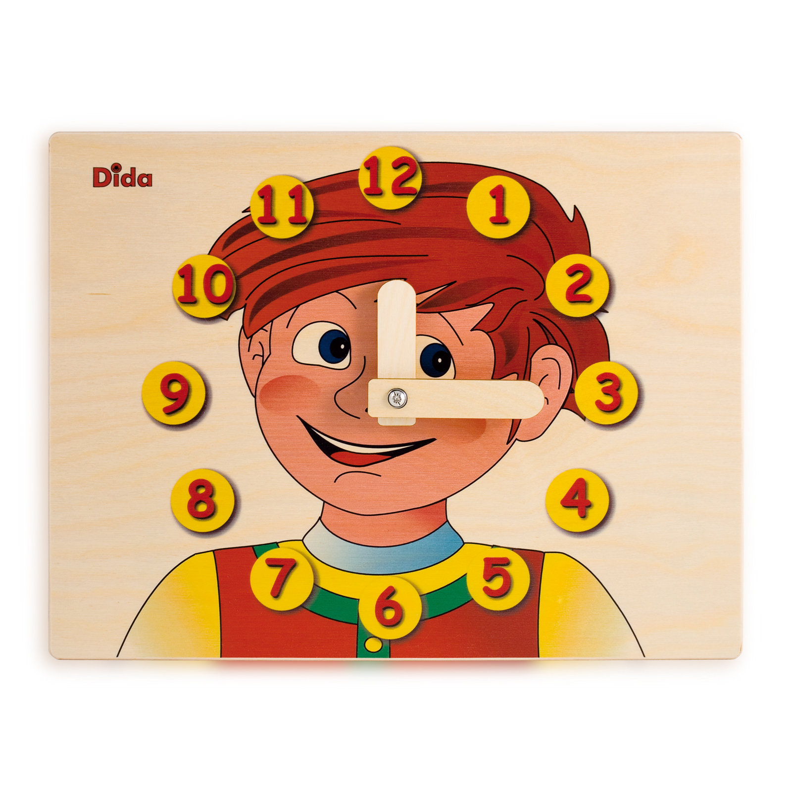 Orologio didattico Bimbo - Imparare a leggere le ore da un orologio - Dida Orologio didattico Bimbo - Imparare a leggere le ore da un orologio - Dida