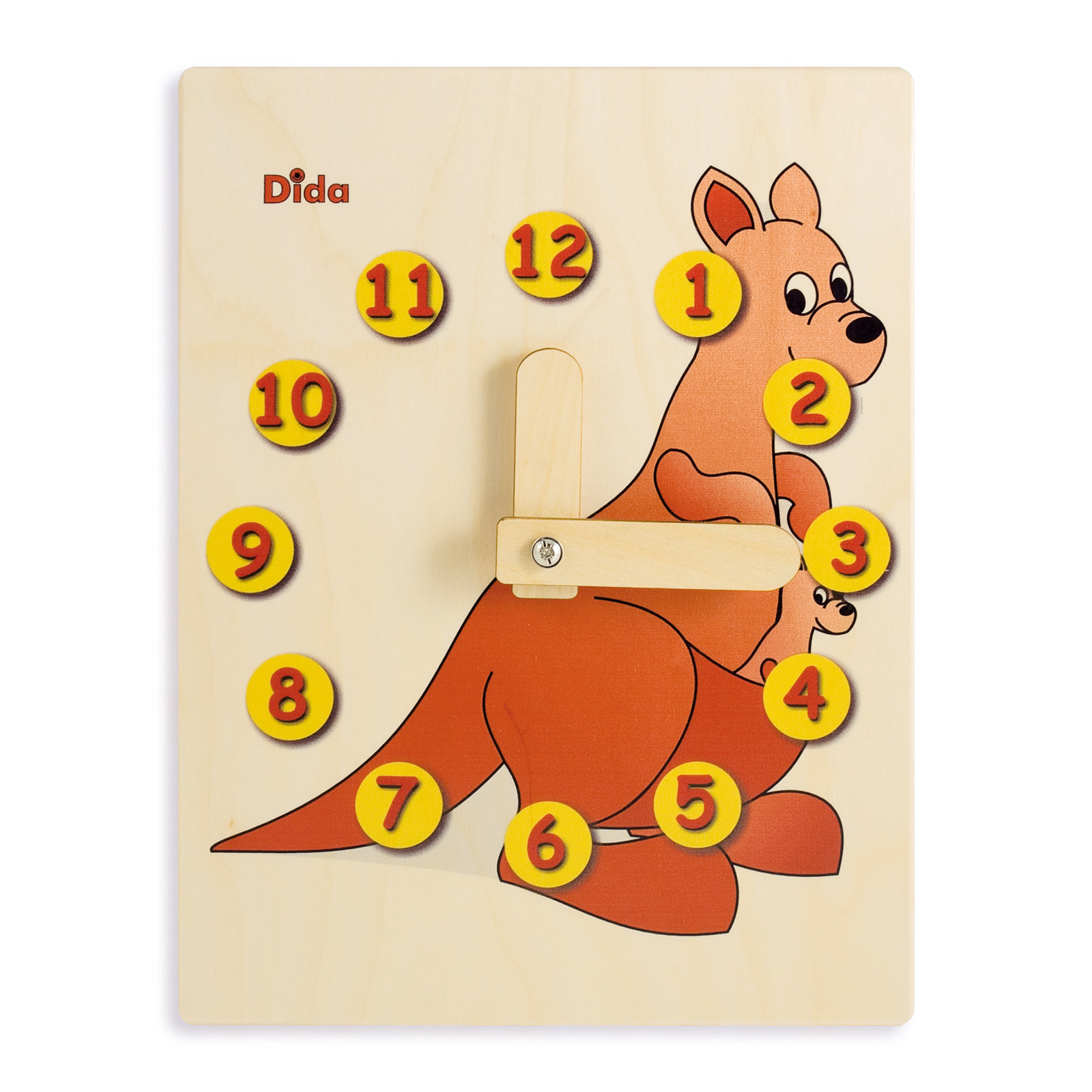 Orologio didattico Canguro -orologio di insegnamento - Montessori - Dida Orologio didattico Canguro -orologio di insegnamento - Montessori - Dida