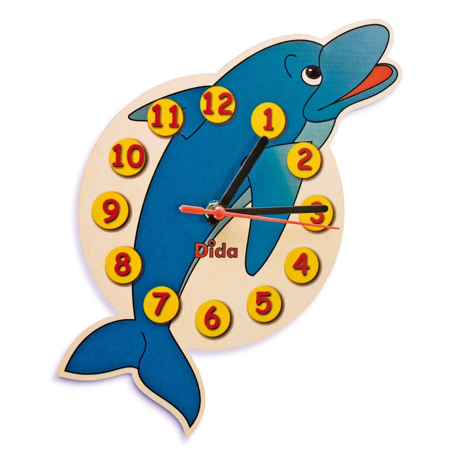 Orologio da cameretta- Delfino- Camerette- Orologio bambino parete- Dida Orologio da cameretta- Delfino- Camerette- Orologio bambino parete- Dida