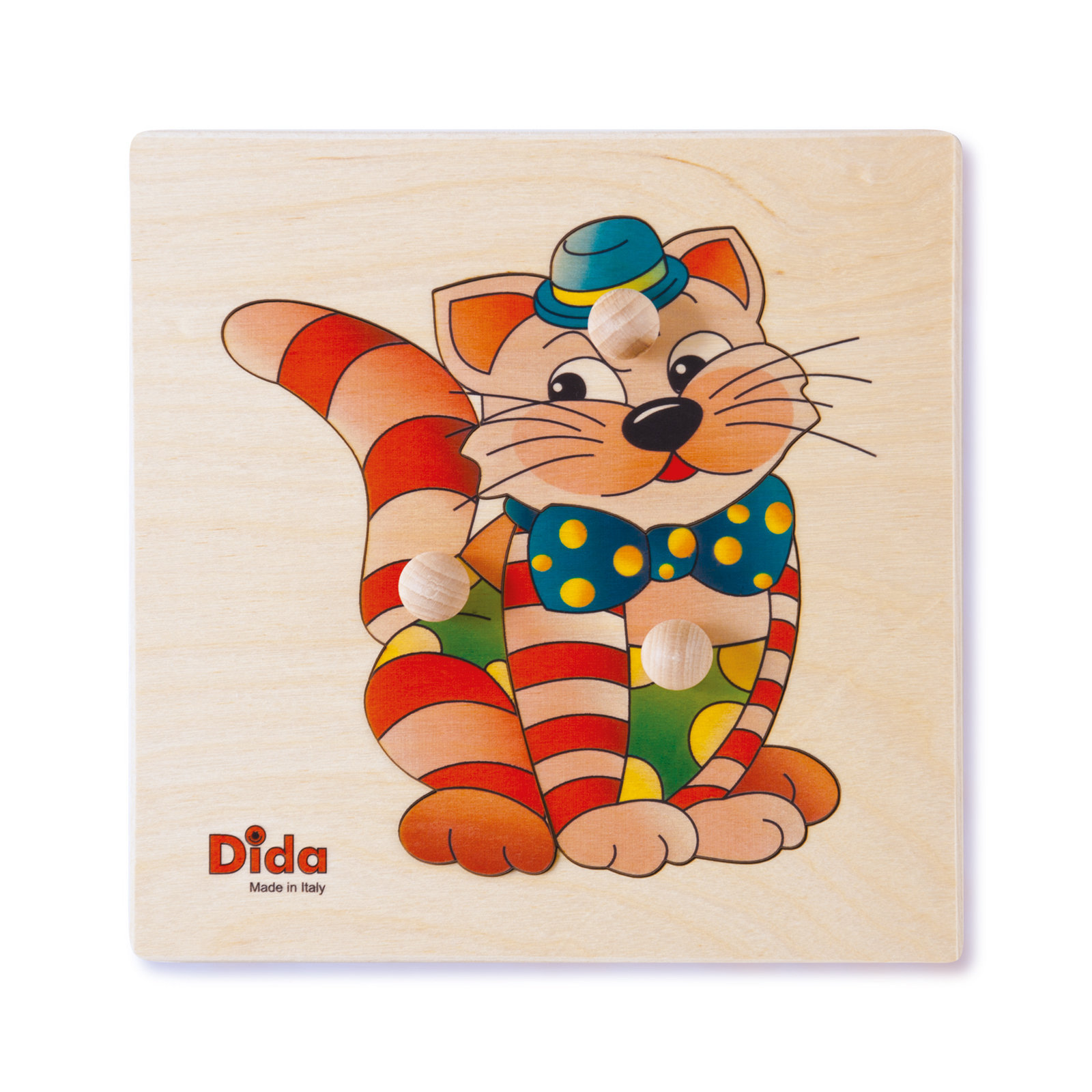 Puzzle Gatto, i primi incastri sviluppa l'attività visiva-motoria dei bimbi -Dida Puzzle Gatto, i primi incastri sviluppa l'attività visiva-motoria dei bimbi -Dida