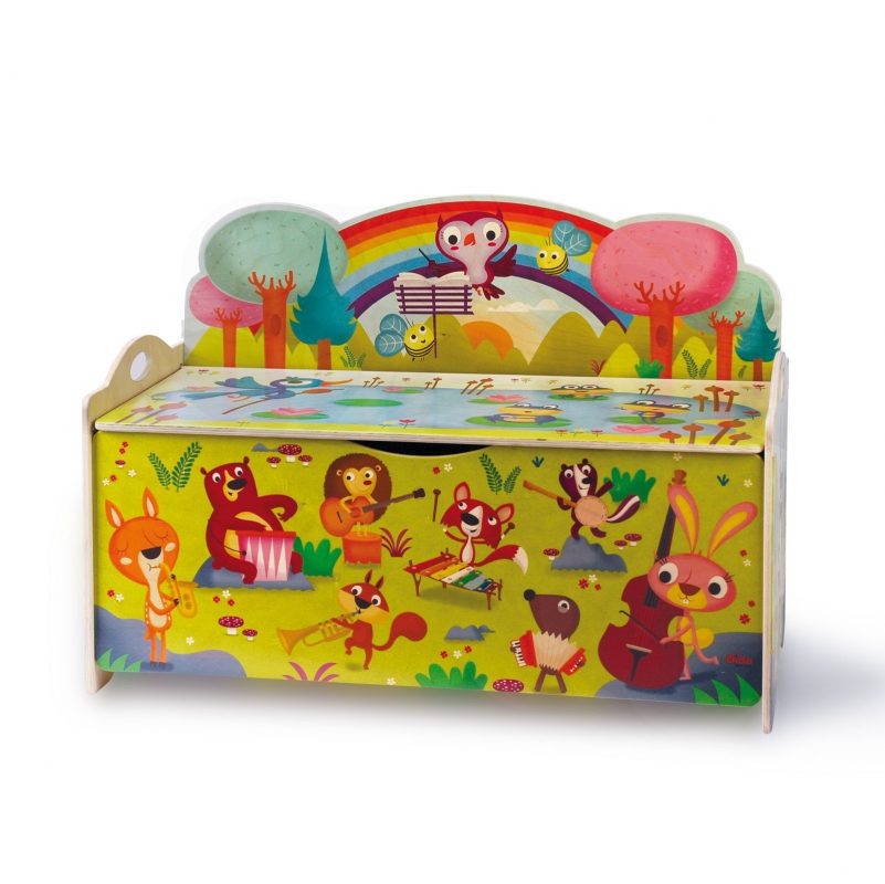 Cassapanca Legno Per Bambini - Baule Portagiochi Con Schienale | 58x30x49 Cm - Foto 11