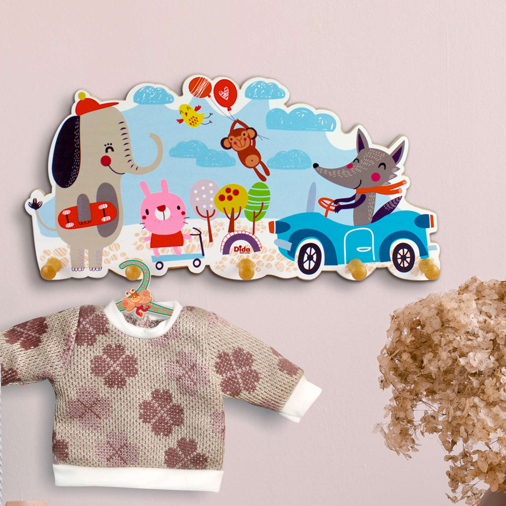 AT110-ATTACCAPANNI-ANIMALI-AL-PARCO-3 attaccapanni happy park