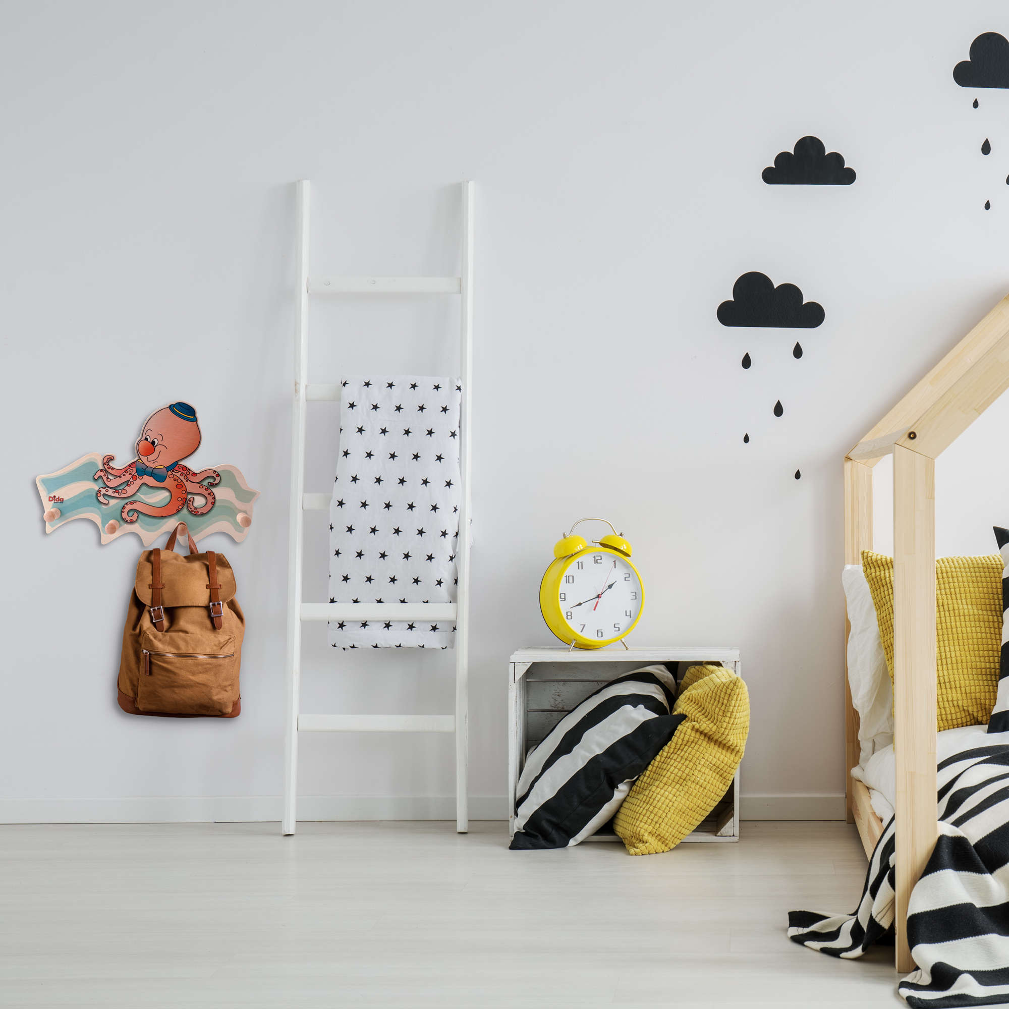 Attaccapanni da muro bambini - Polpo attaccapanni polpo