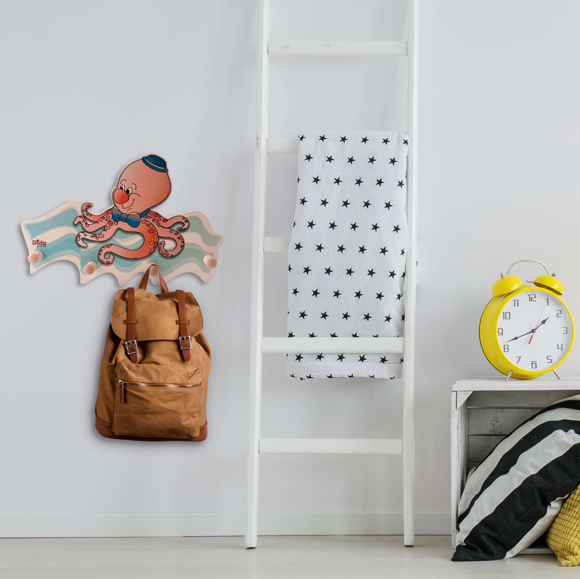 Attaccapanni da muro bambini - Polpo Attaccapanni da muro bambini - Polpo
