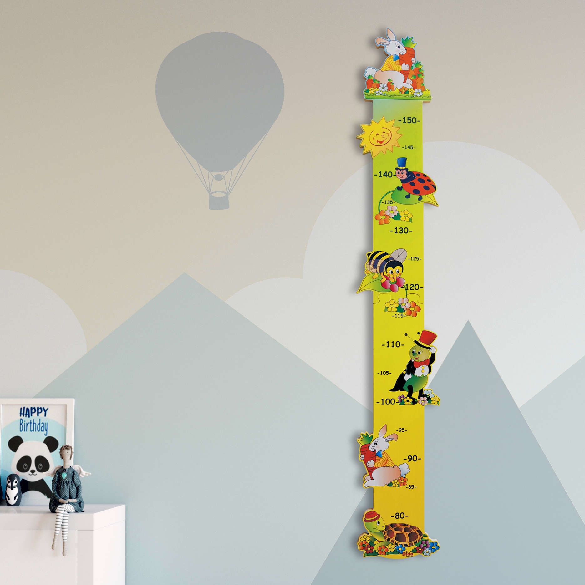 Metro Misura Altezza Bambino - Animaletti Metro Misura Altezza Bambino - Animaletti - arredare la cameretta - Dida