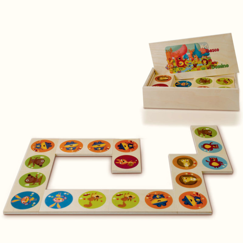 Bigjigs Toys Domino Animali Bosco Legno - 28 Pezzi Educativo Bambini 2+ Anni - Foto 8