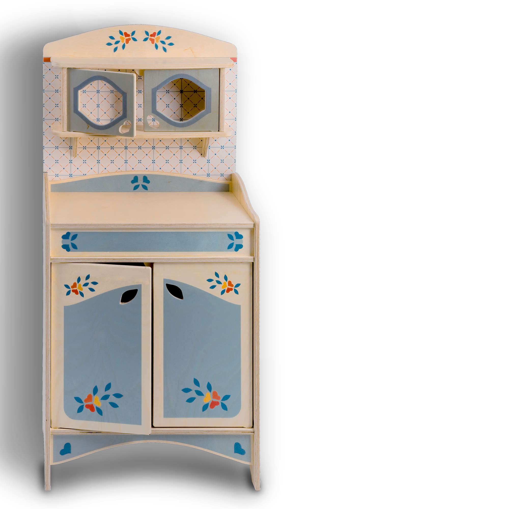 Credenza giocattolo per bambini - spazio cucina bimbi - Montessori - Dida