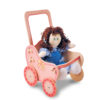 Passeggino di legno Rosa - giochi con le bambole per bambini - Dida