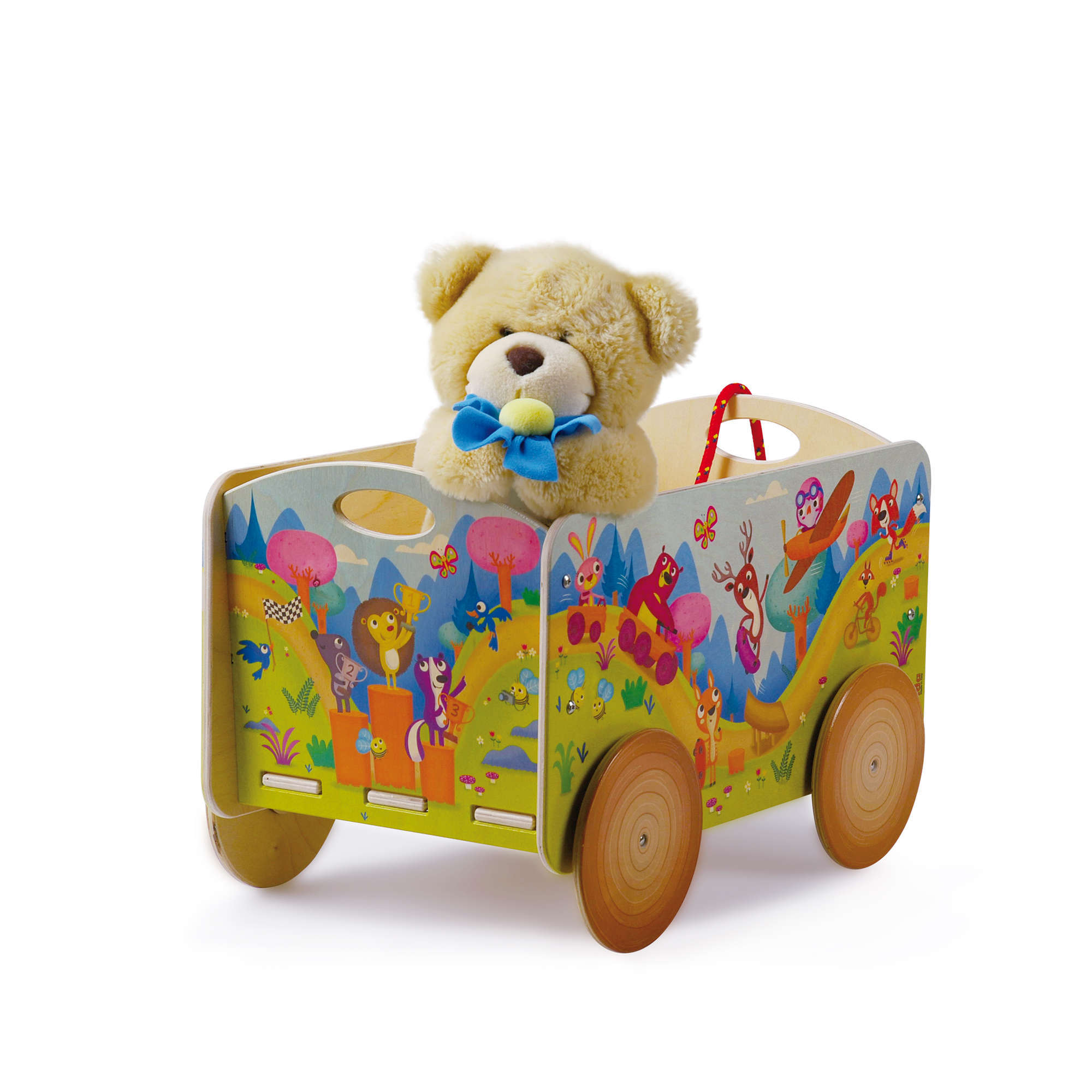 Carretto per bambini in legno - Cameretta - Porta giochi per bambini - Dida Carretto per bambini in legno - Cameretta - Porta giochi per bambini - Dida