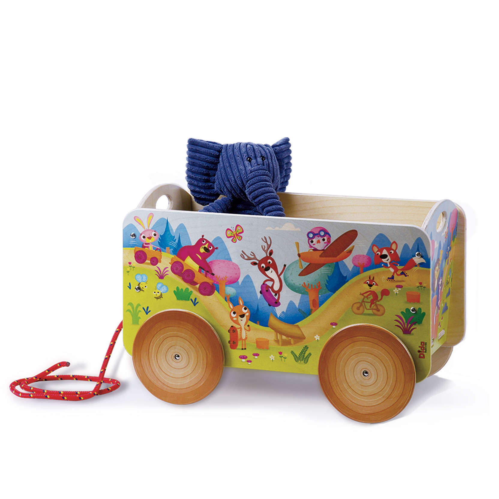 Carretto per bambini in legno - Cameretta - Porta giochi per bambini - Dida Carretto per bambini in legno - Cameretta - Porta giochi per bambini - Dida