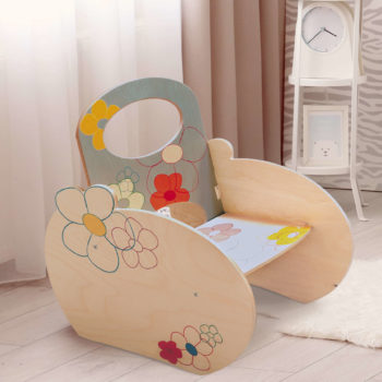 Poltroncina per bambino con decori floreali - la cameretta dei bimbi - Dida