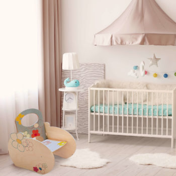 Poltroncina per bambino con decori floreali - la cameretta dei bimbi - Dida