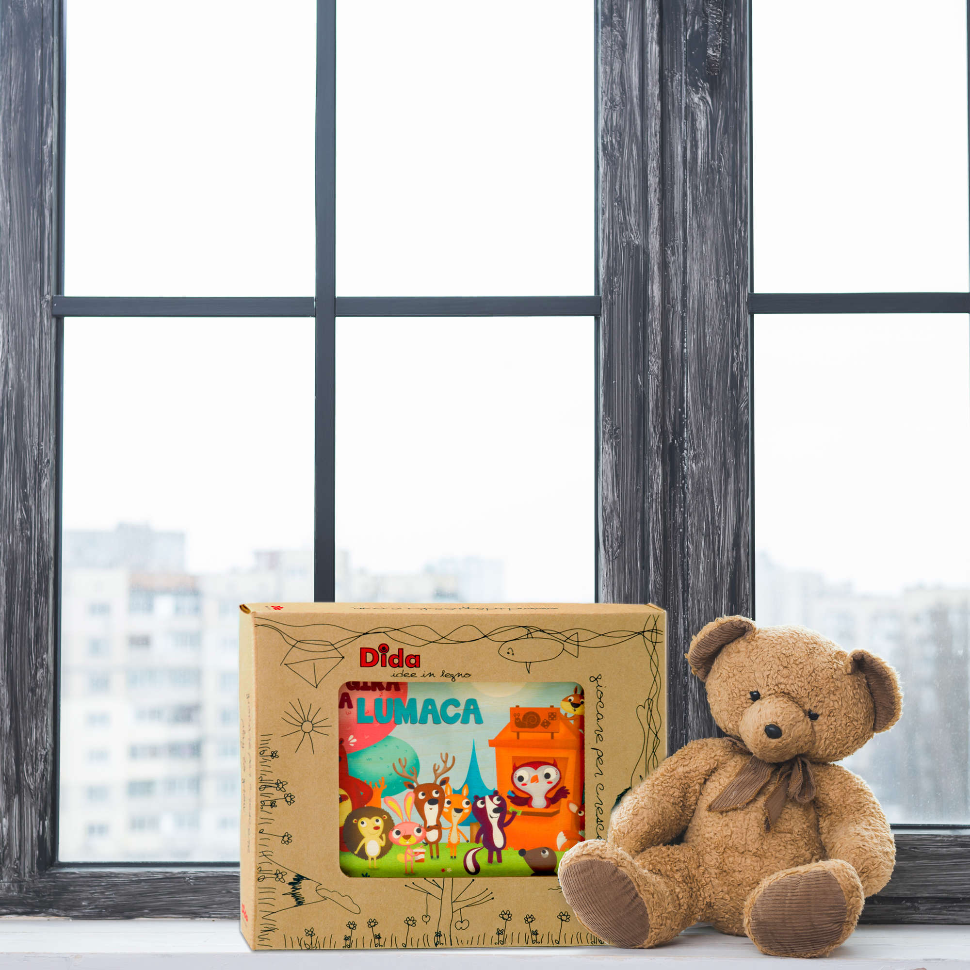 Gioco dell'oca in legno "Gira, gira la lumaca" - Dida Gioco dell'oca in legno "Gira, gira la lumaca" - Dida