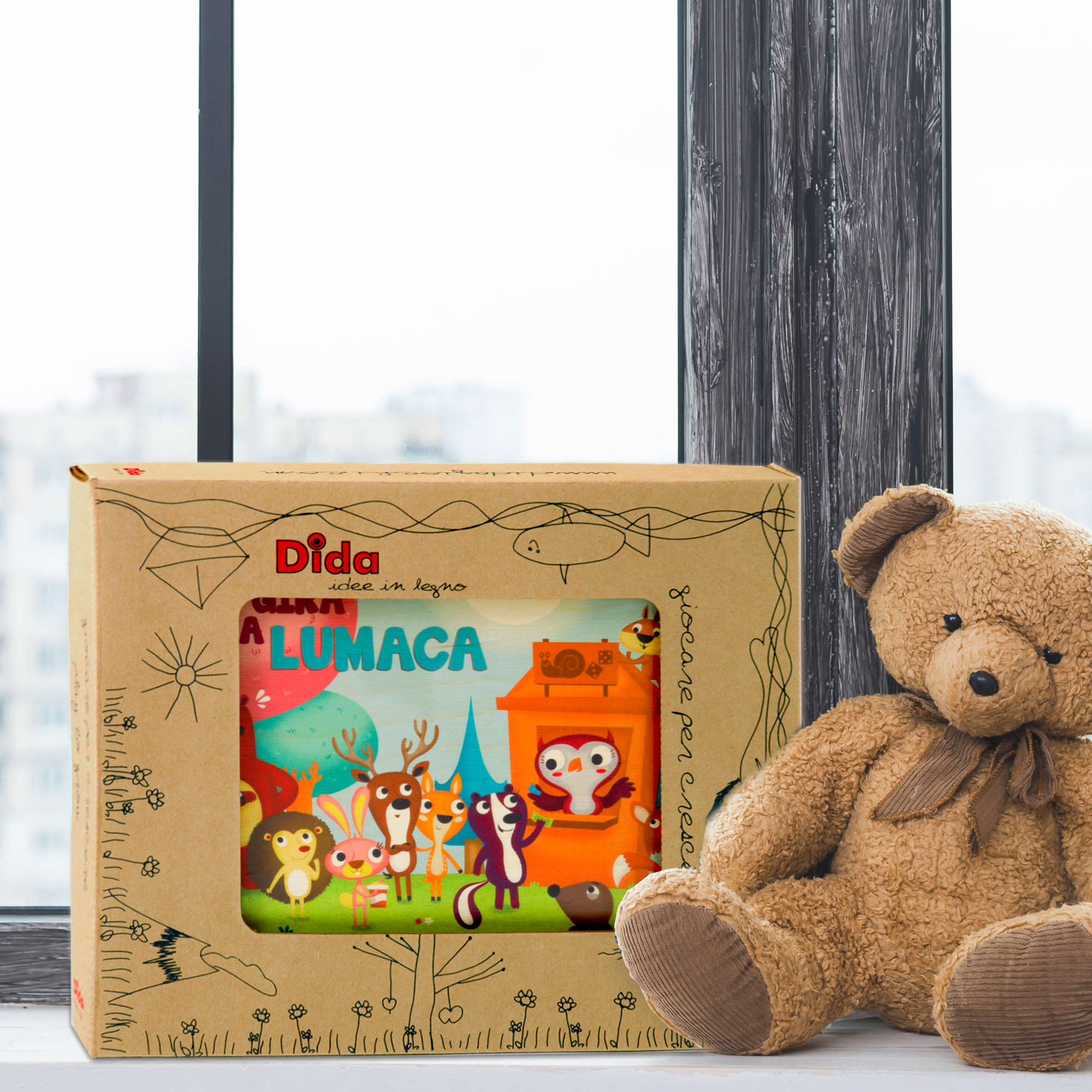 Gioco dell'oca in legno "Gira, gira la lumaca" - Dida Gioco dell'oca in legno "Gira, gira la lumaca" - Dida