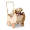 Carrozzina giocattolo legno Fiocco per bambole e giochi simbolici - Dida