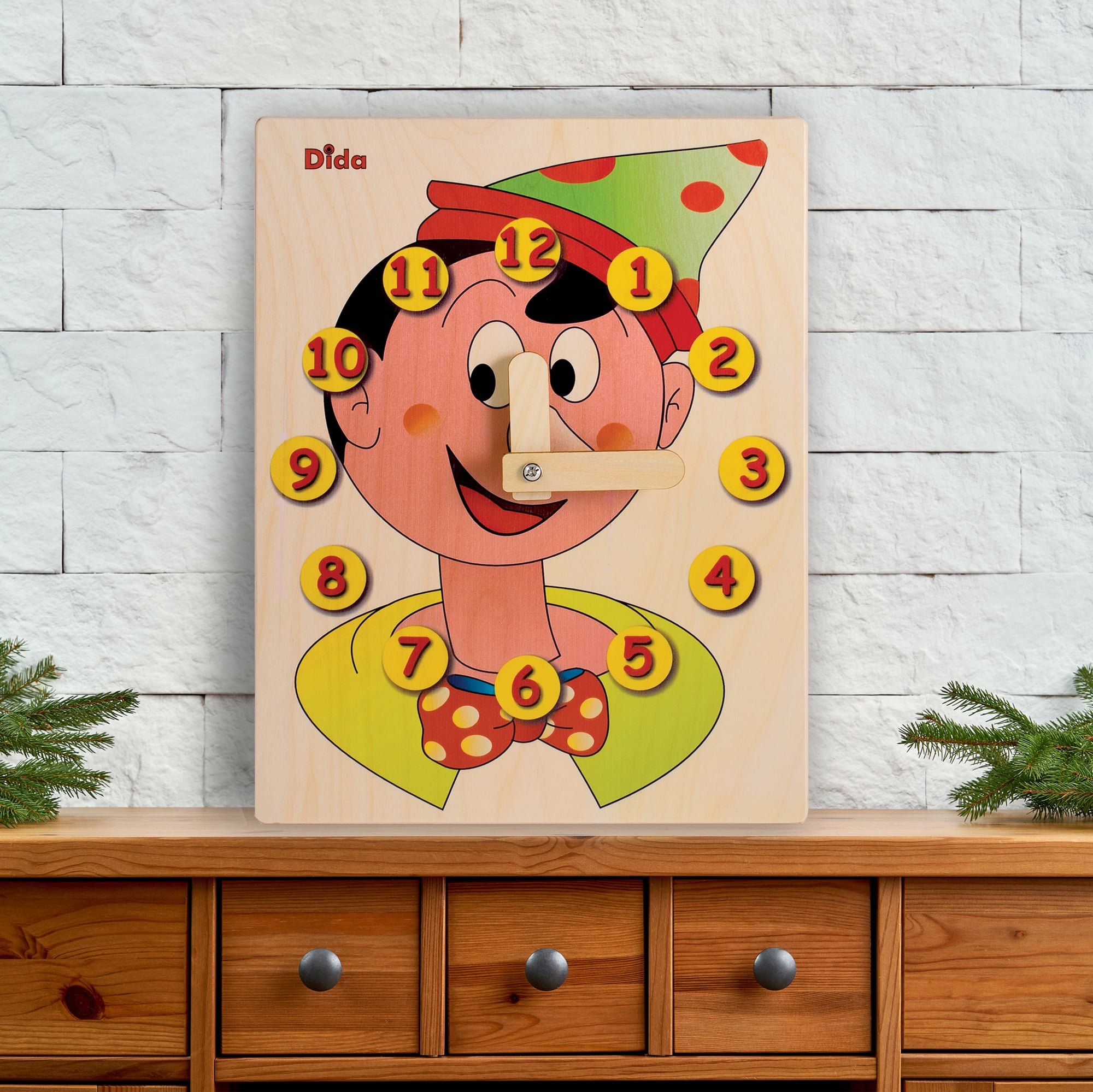 Orologio didattico Pinocchio per apprendere come funziona l'orologio -Dida Orologio didattico Pinocchio per apprendere come funziona l'orologio -Dida