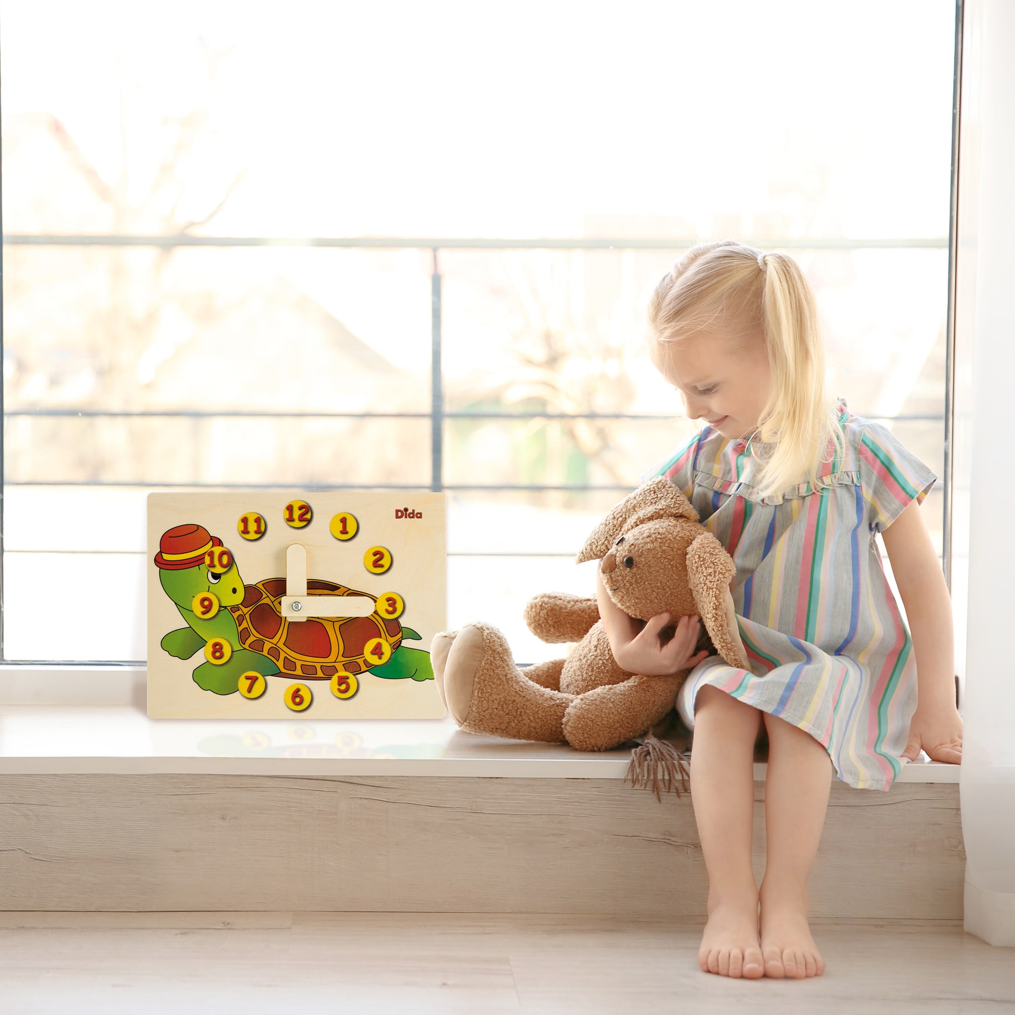 Orologio didattico tartaruga - apprendere l'orologio - Montessori - Dida Orologio didattico tartaruga - apprendere l'orologio - Montessori - Dida