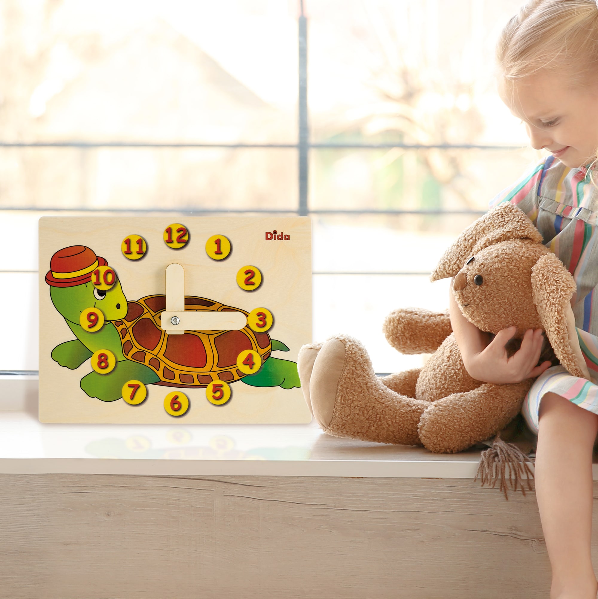 Orologio didattico tartaruga - apprendere l'orologio - Montessori - Dida Orologio didattico tartaruga - apprendere l'orologio - Montessori - Dida