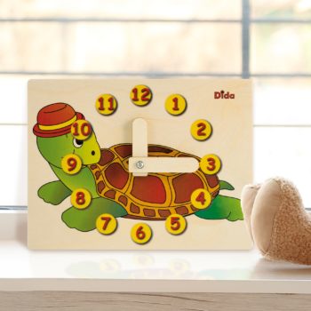 Orologio didattico tartaruga - apprendere l'orologio - Montessori - Dida