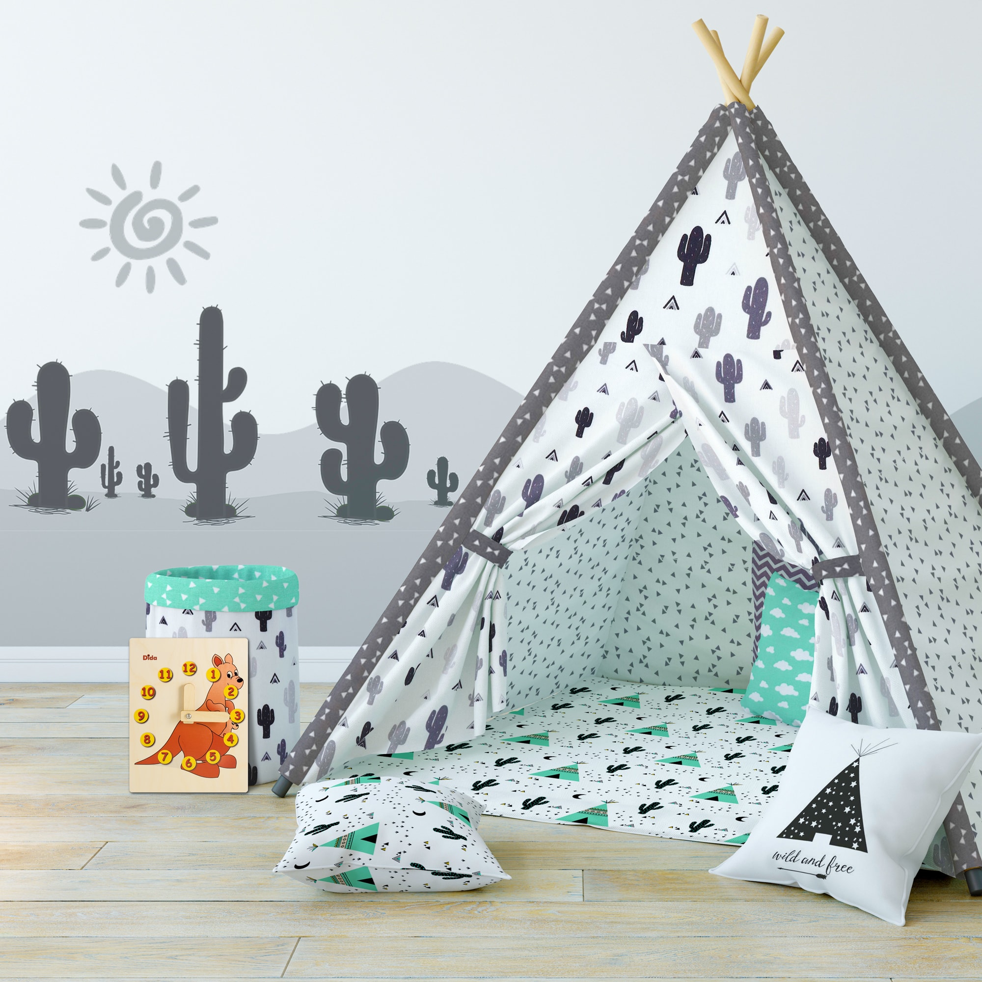 Orologio didattico Canguro -orologio di insegnamento - Montessori - Dida Orologio didattico Canguro -orologio di insegnamento - Montessori - Dida