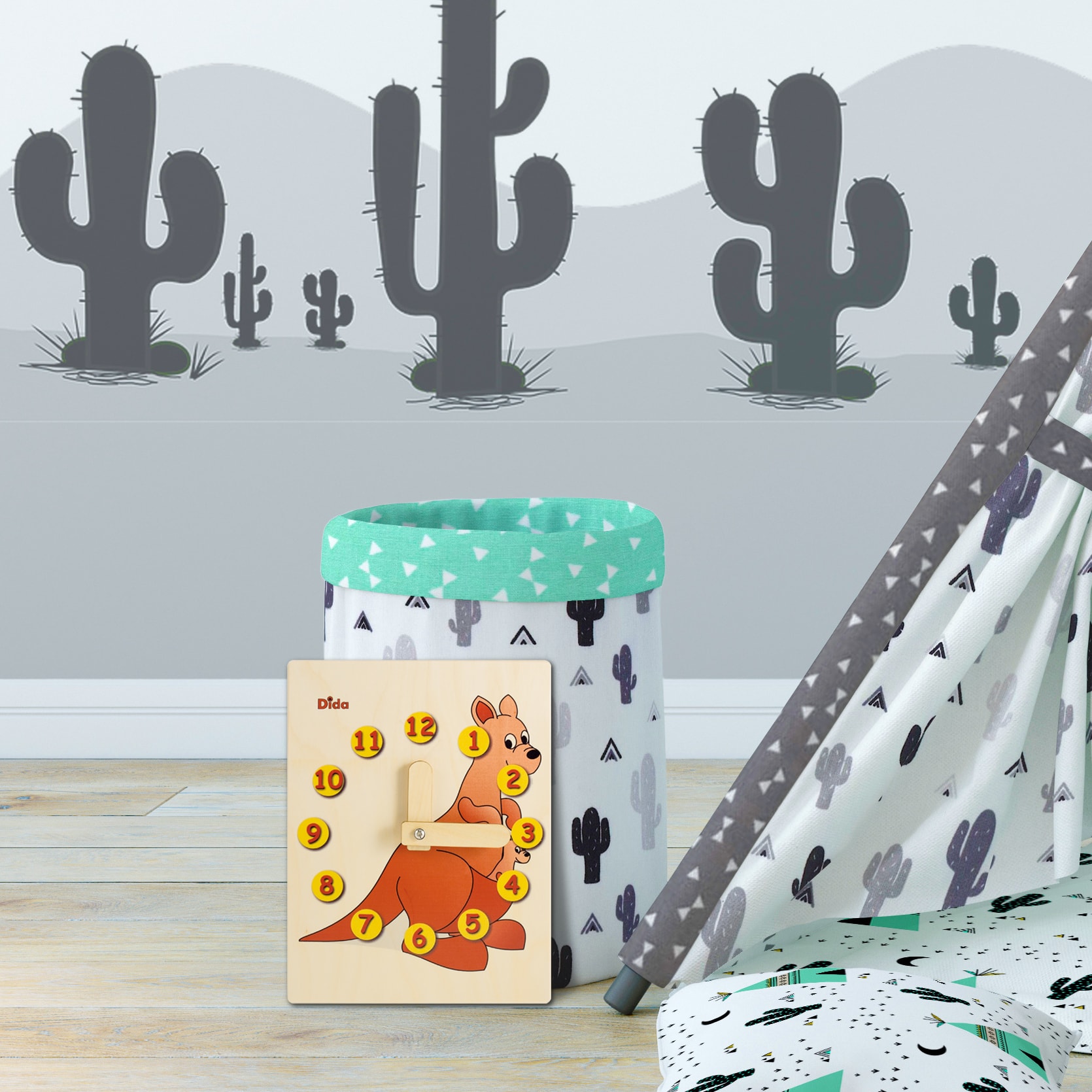 Orologio didattico Canguro -orologio di insegnamento - Montessori - Dida Orologio didattico Canguro -orologio di insegnamento - Montessori - Dida