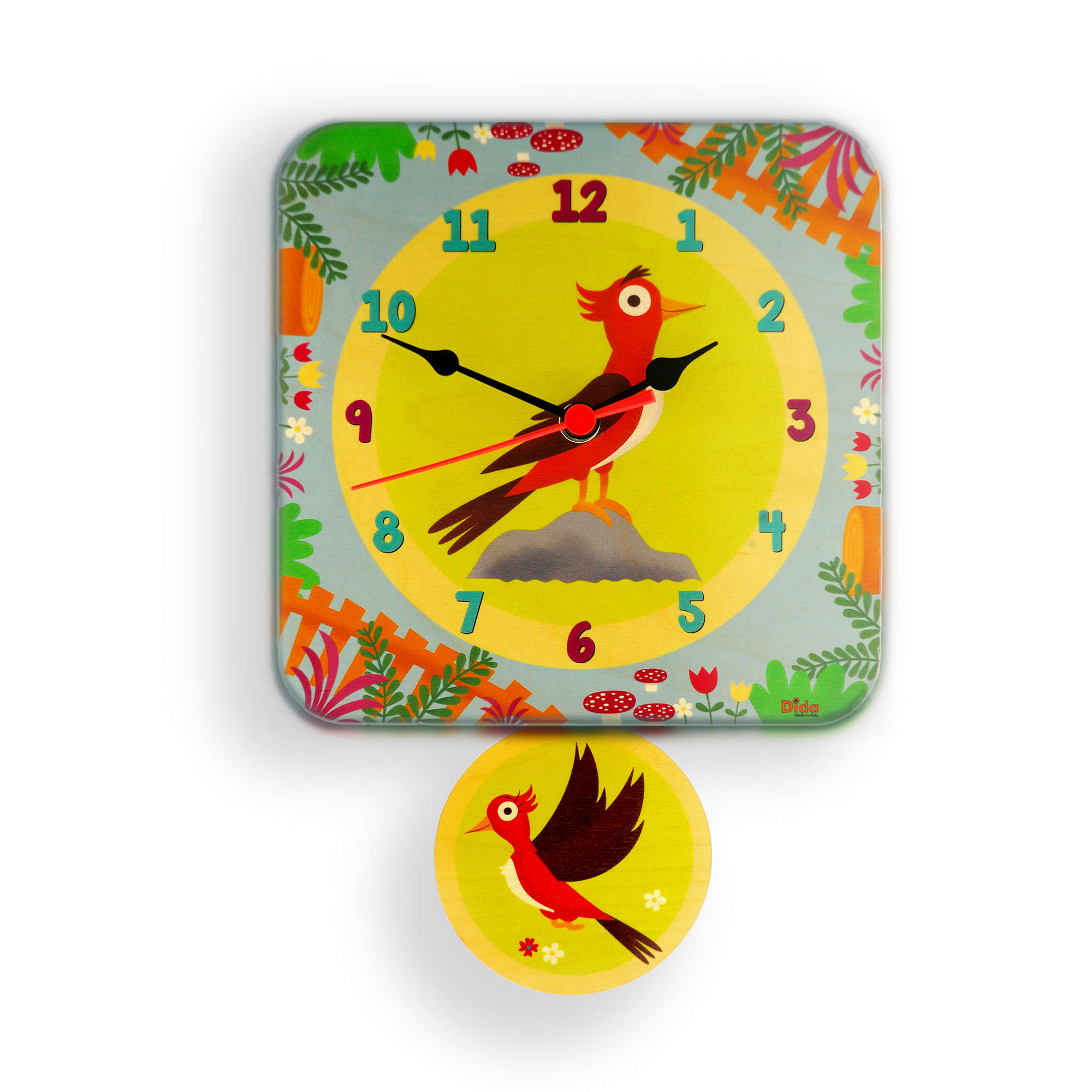 Orologio pendolo Picchi per la cameretta dei bambini-Dida Orologio pendolo Picchi per la cameretta dei bambini-Dida