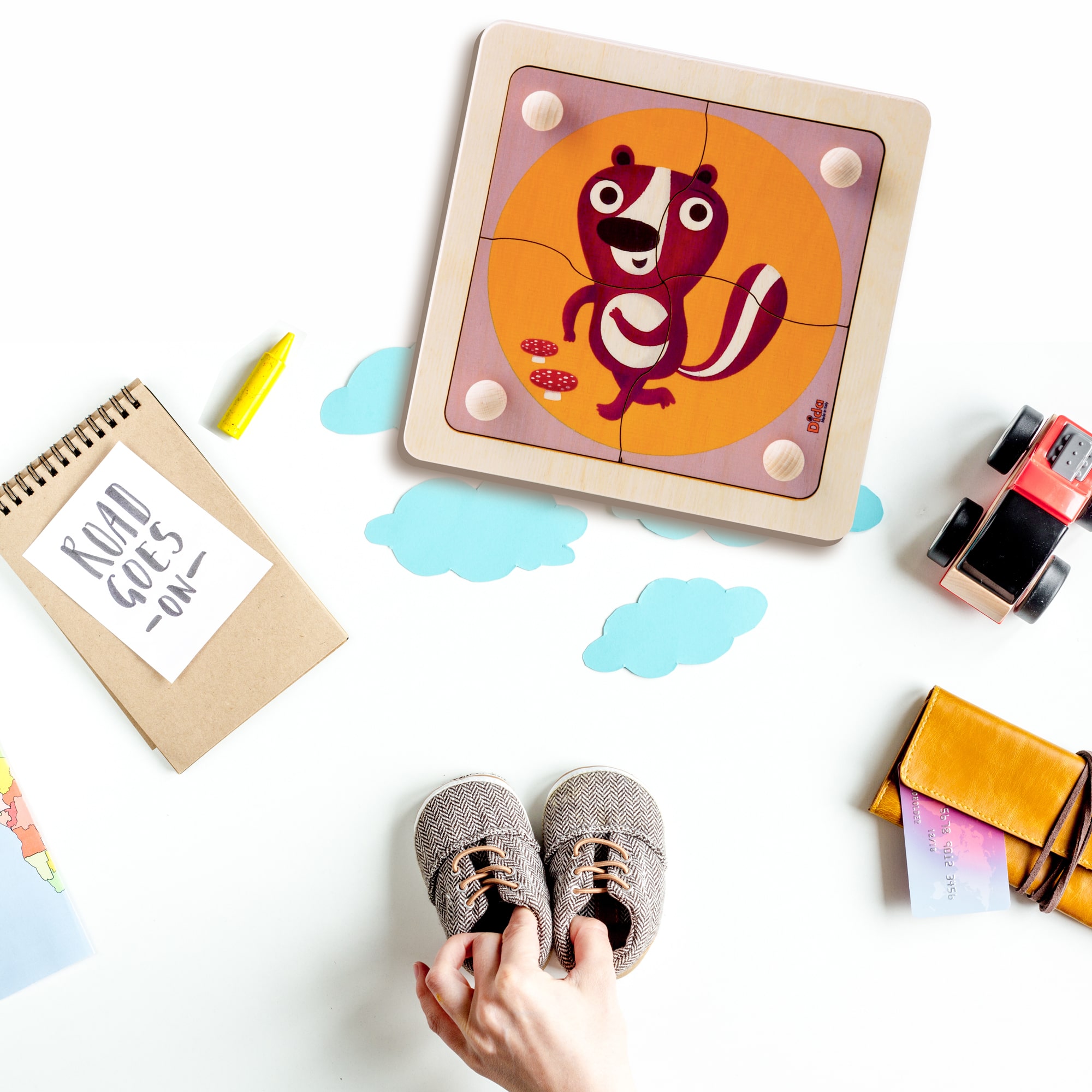 Puzzle Puzzola - incastri e puzzle facili per bimbi piccoli - Dida Puzzle Puzzola bosco