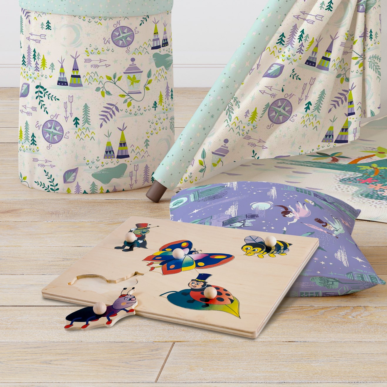 Puzzle a incastro Insetti - motricità fine - esercizi cognitivi - Dida puzzle incastri insetti