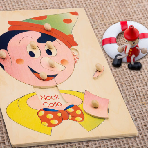 puzzle pinocchio schema viso