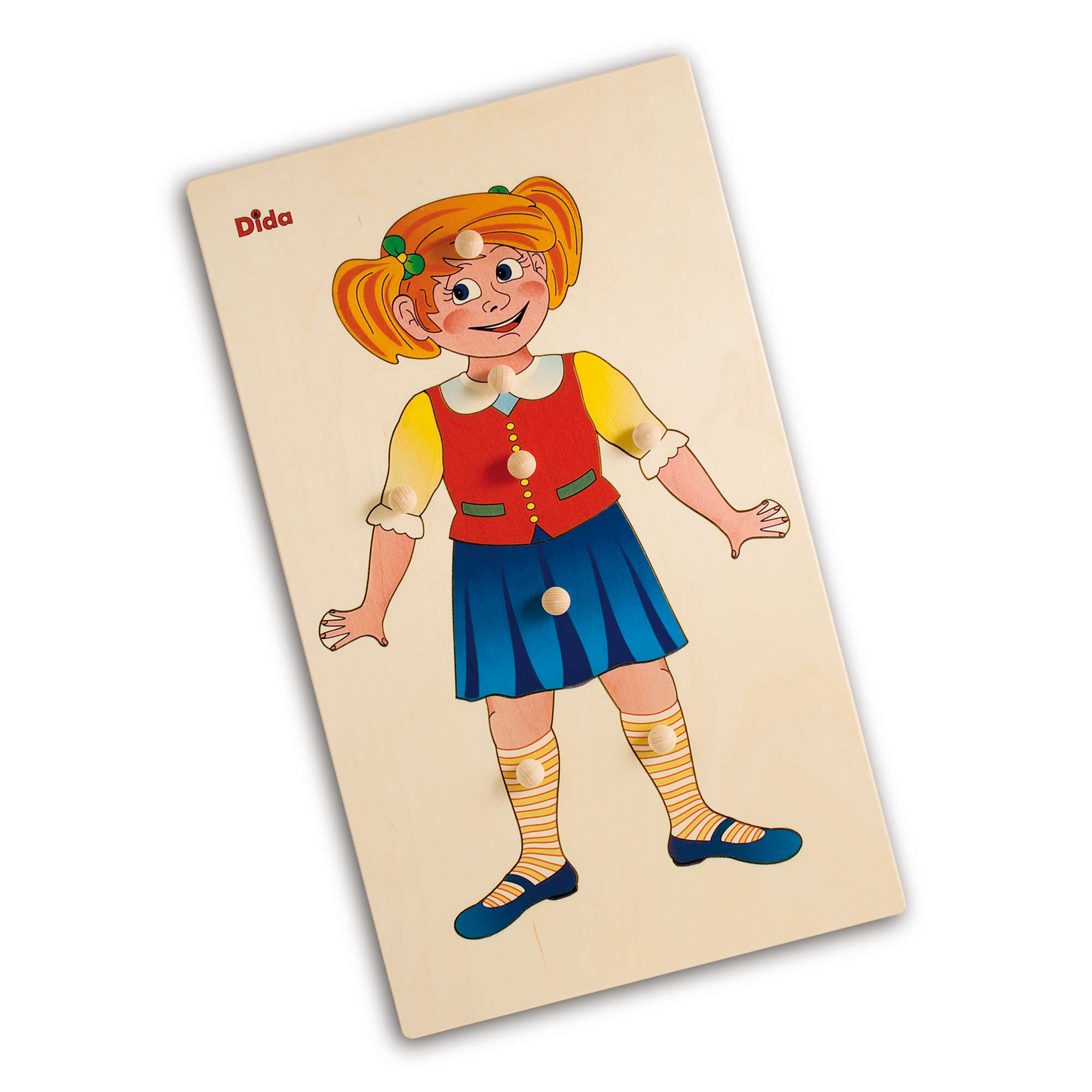 Schema corporeo bimba - Puzzle in legno - il corpo umano- Dida Schema corporeo bimba - Puzzle in legno - il corpo umano- Dida