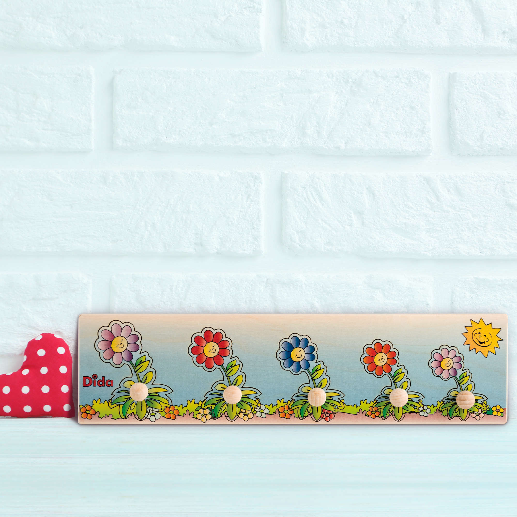 Seriazione Fiori puzzle con incastri dal grande al piccolo -Montessori - Dida