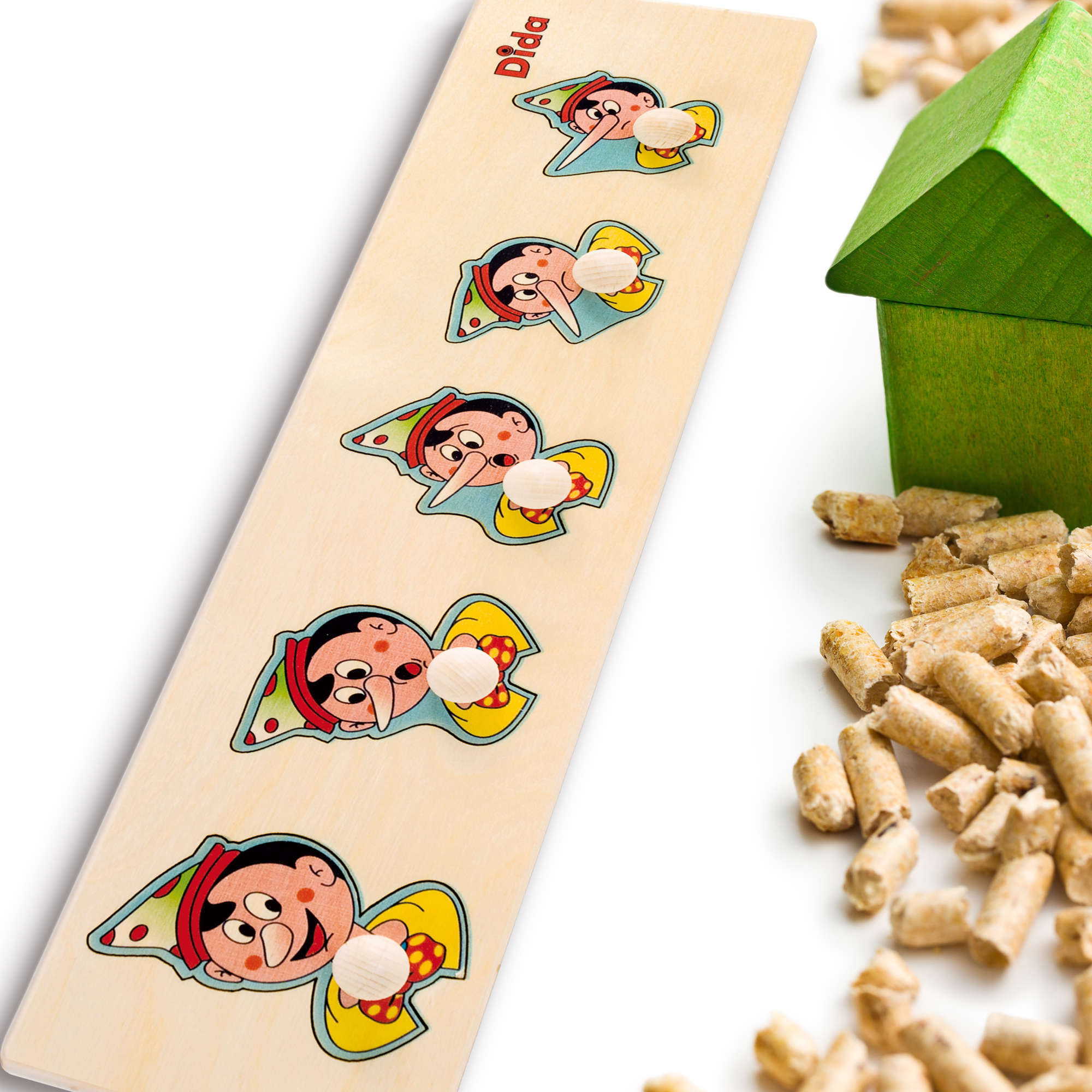 Seriazione Pinocchio - puzzle e incastri - sequenza grande piccolo - Dida Seriazione Pinocchio - puzzle e incastri - sequenza grande piccolo - Dida