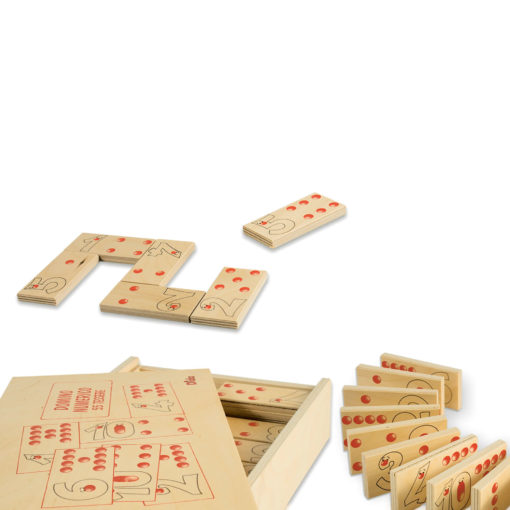 Domino Numeri e Quantità gioco da tavolo e di società per tutte le età-Dida