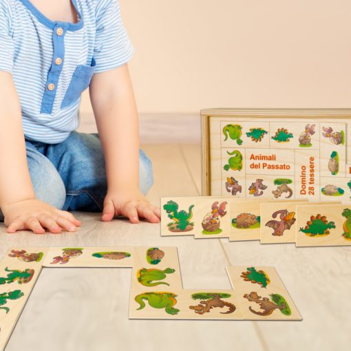 Domino animali del passato i dinosauri nell'immaginario dei bambini - Dida