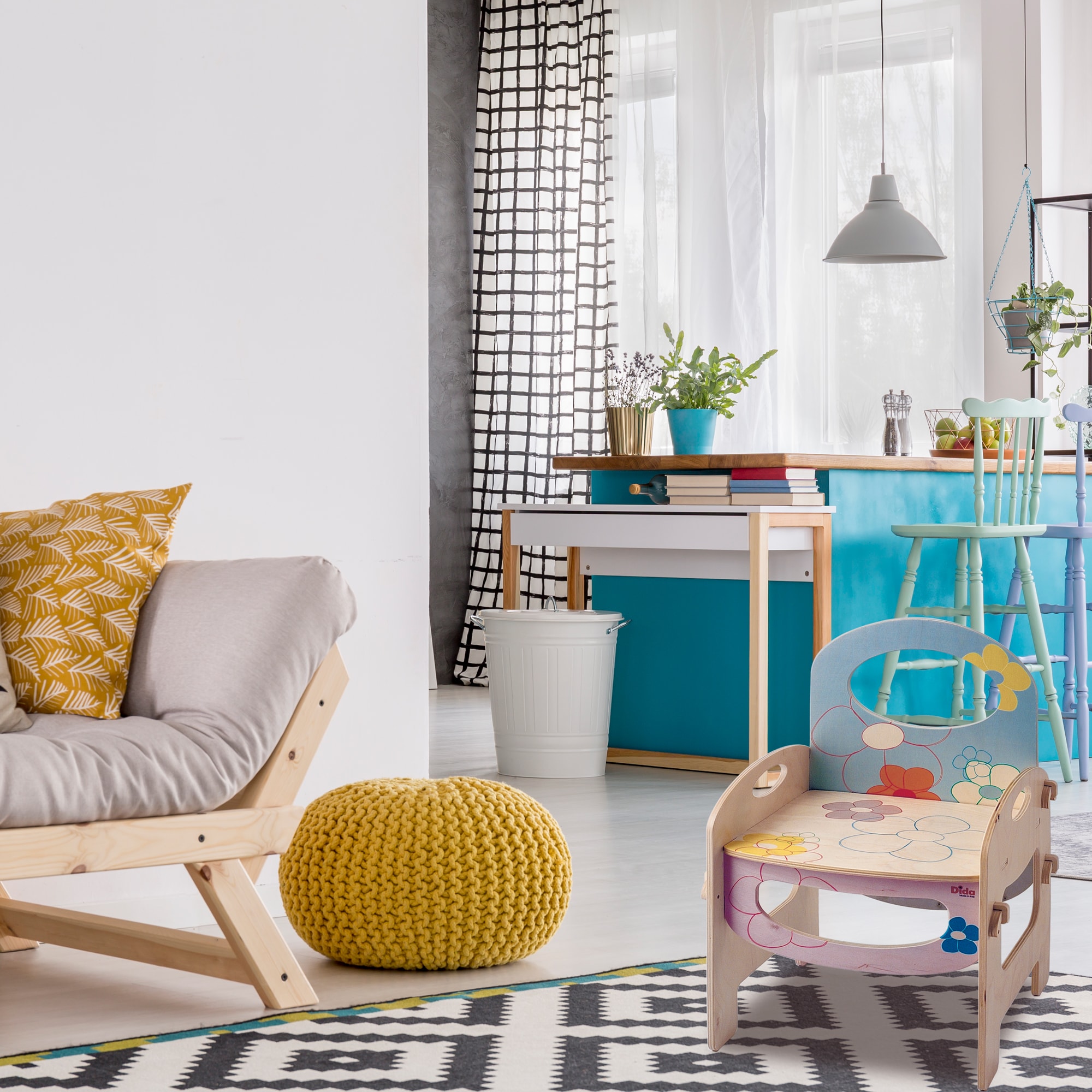 Sedia in legno Fiore per bambini arreda la cameretta, ma anche asili e scuole - Dida Sedia in legno Fiore per bambini arreda la cameretta, ma anche asili e scuole - Dida