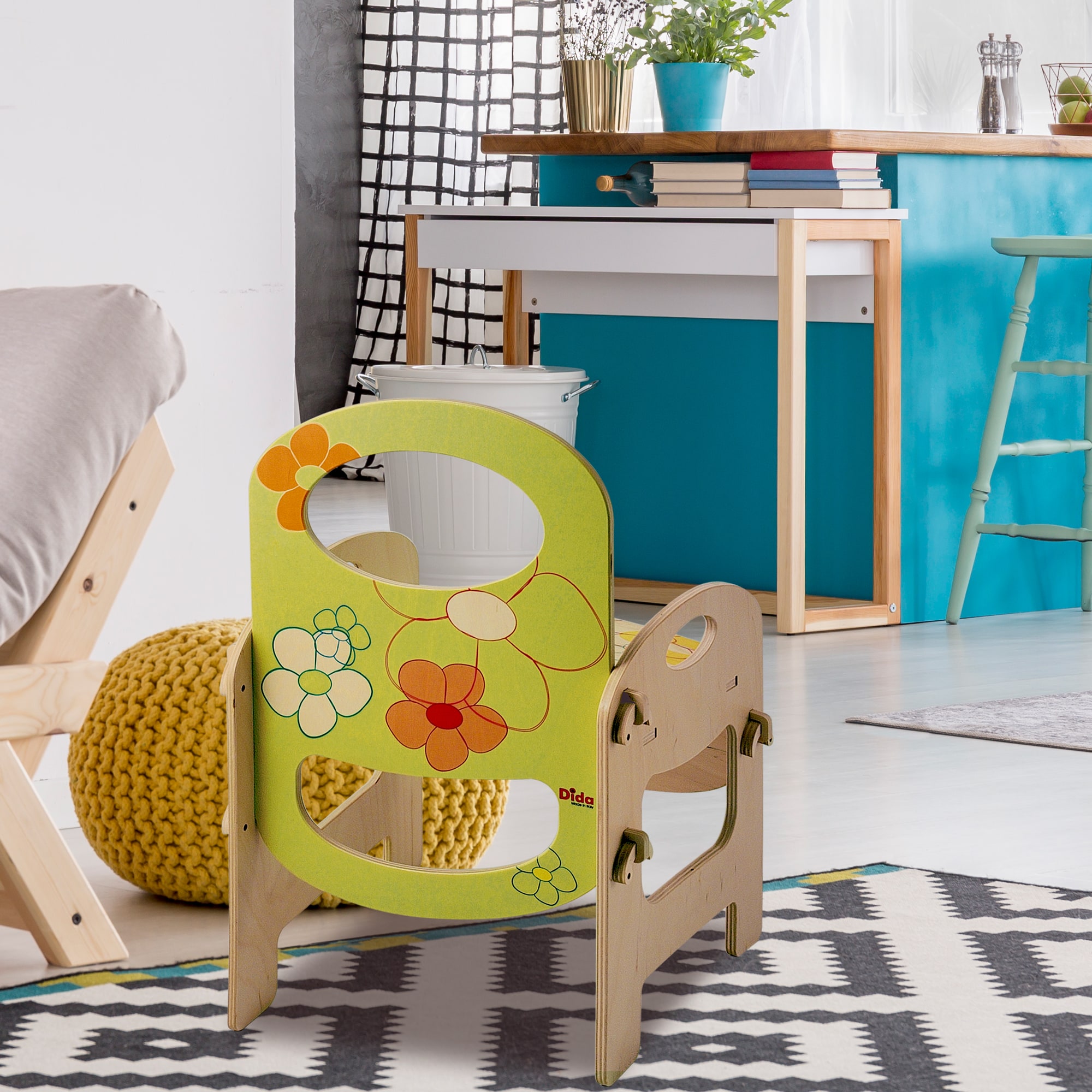 Sedia in legno Fiore per bambini arreda la cameretta, ma anche asili e scuole - Dida Sedia in legno Fiore per bambini arreda la cameretta, ma anche asili e scuole - Dida