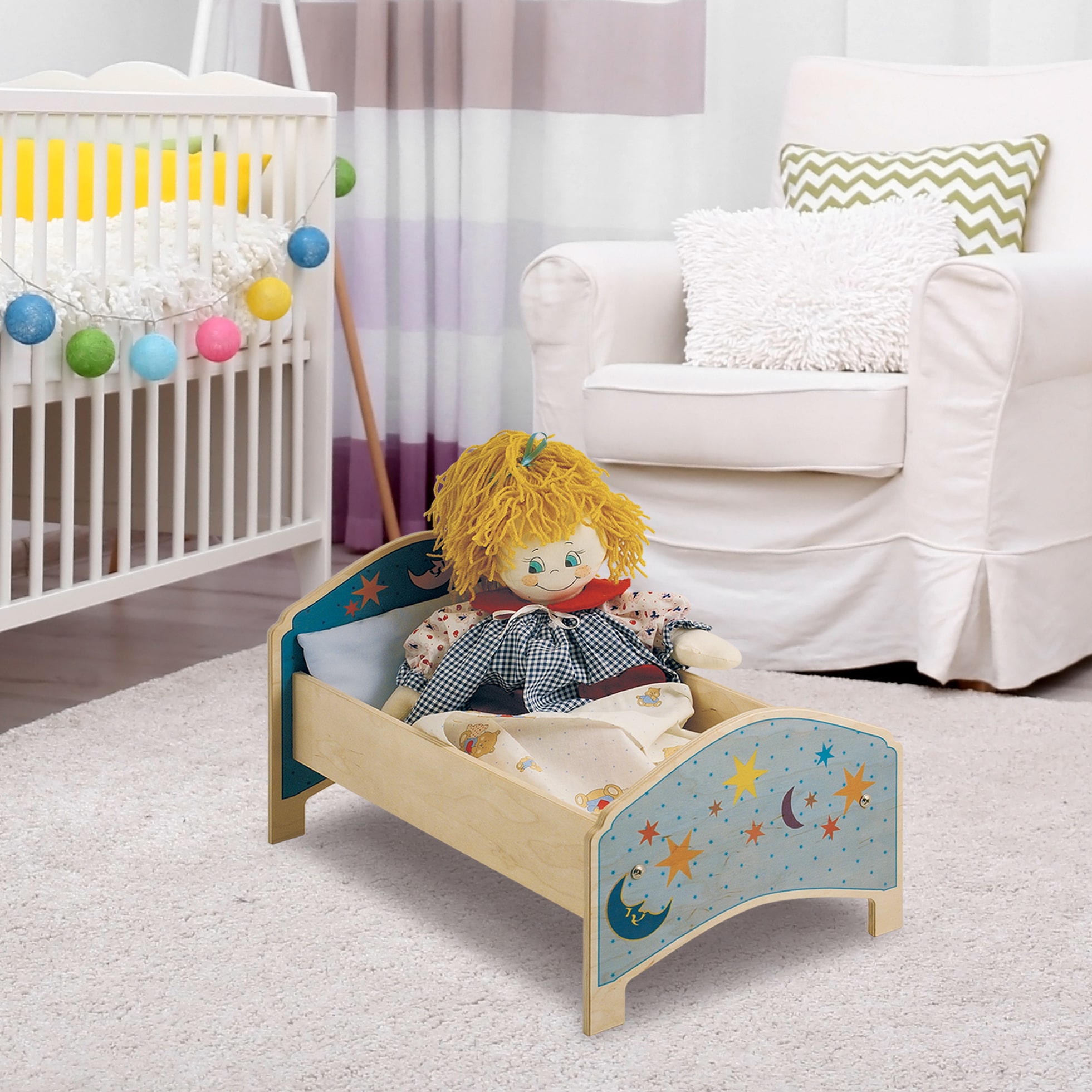 Lettino bambola Luna per giochi di imitazione di bambine dai 2 anni - Dida Lettino bambola Luna per giochi di imitazione di bambine dai 2 anni - Dida